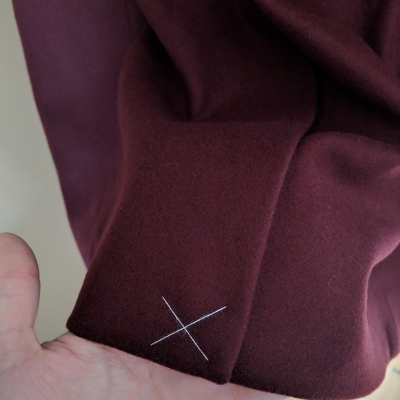 BNWT Club Monaco Manteaux Maroon wool jacket - Picture 6 of 8